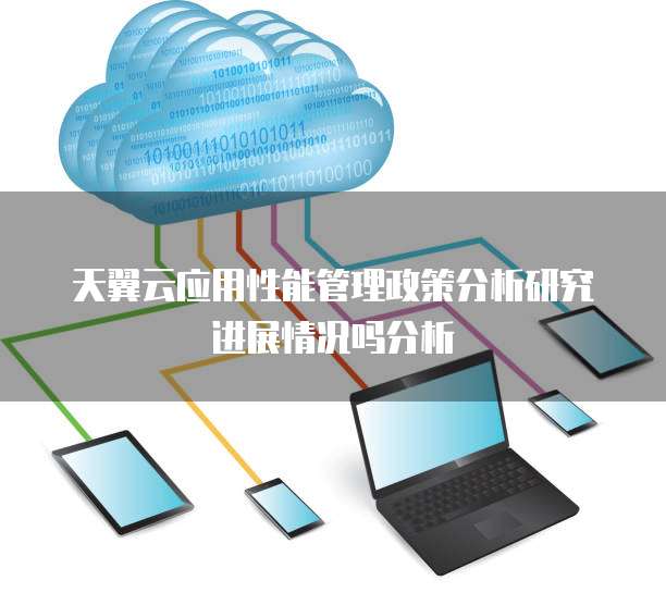天翼云应用性能管理政策分析研究进展情况吗分析
