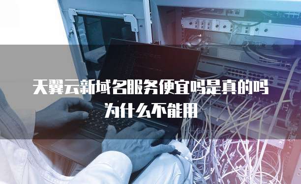 天翼云新域名服务便宜吗是真的吗为什么不能用