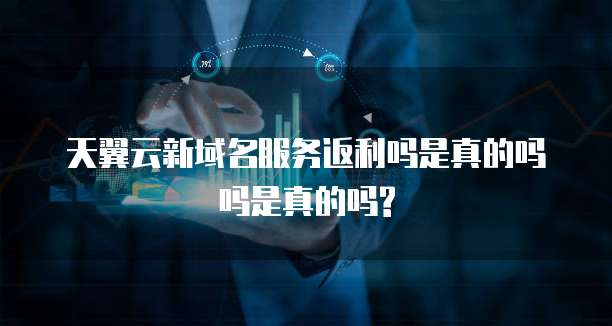 天翼云新域名服务返利吗是真的吗吗是真的吗?