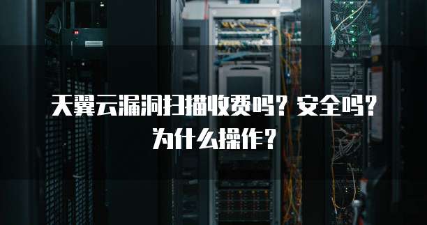 天翼云漏洞扫描收费吗?安全吗?为什么操作?