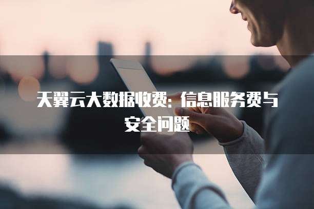 天翼云大数据收费: 信息服务费与安全问题