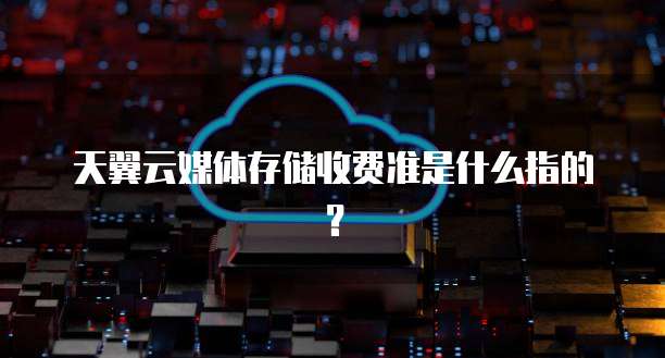 天翼云媒体存储收费准是什么指的?