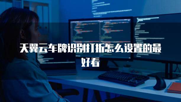 天翼云车牌识别打折怎么设置的最好看