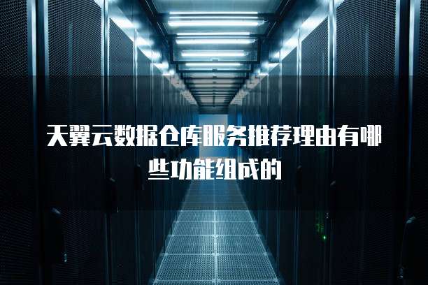 天翼云数据仓库服务推荐理由有哪些功能组成的