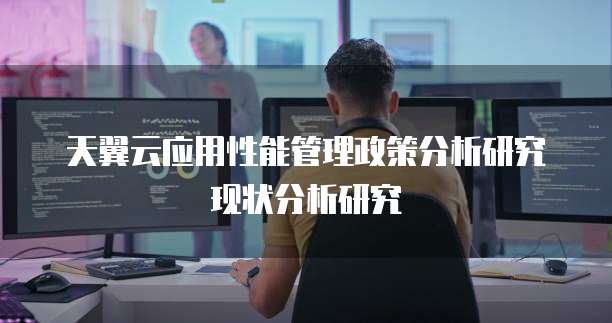 天翼云应用性能管理政策分析研究现状分析研究