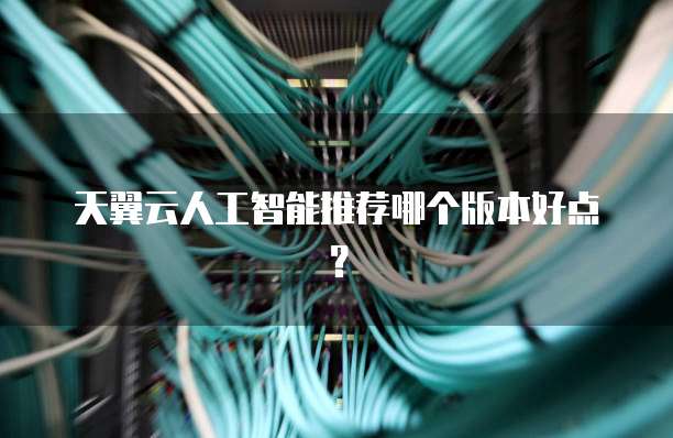 天翼云人工智能推荐哪个版本好点？