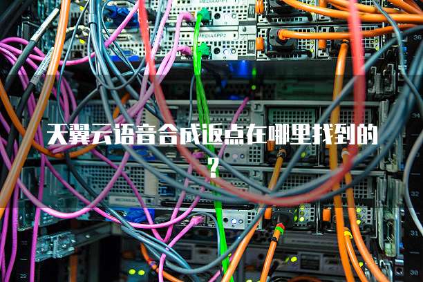 天翼云语音合成返点在哪里找到的?