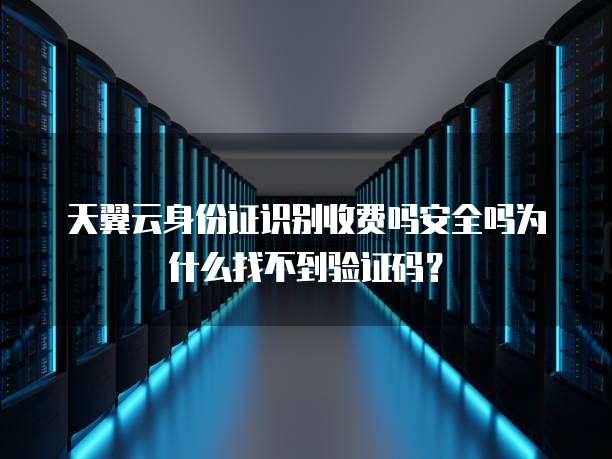 天翼云身份证识别收费吗安全吗为什么找不到验证码？