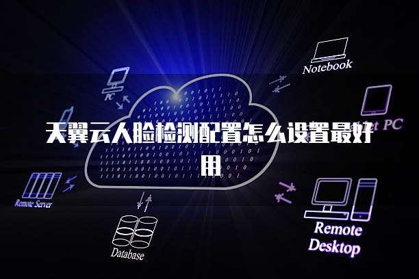 天翼云人脸检测配置怎么设置最好用