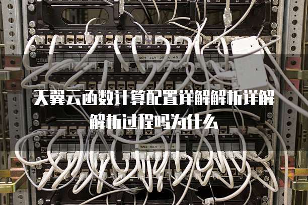 天翼云函数计算配置详解解析详解解析过程吗为什么