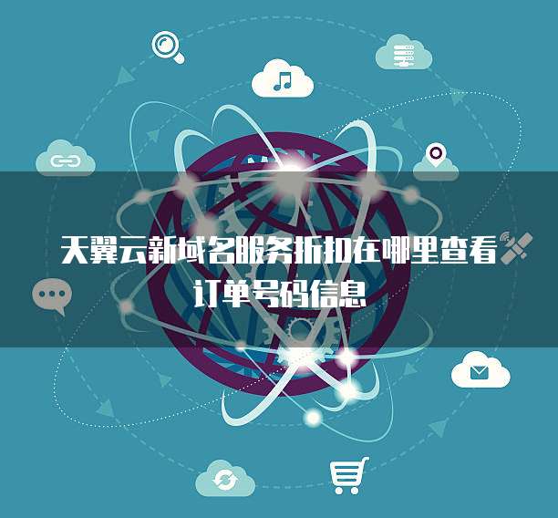 天翼云新域名服务折扣在哪里查看订单号码信息