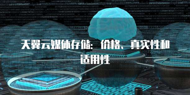 天翼云媒体存储：价格、真实性和适用性