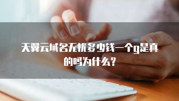 天翼云域名无忧多少钱一个g是真的吗为什么?