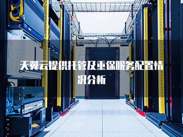 天翼云提供托管及重保服务配置情况分析