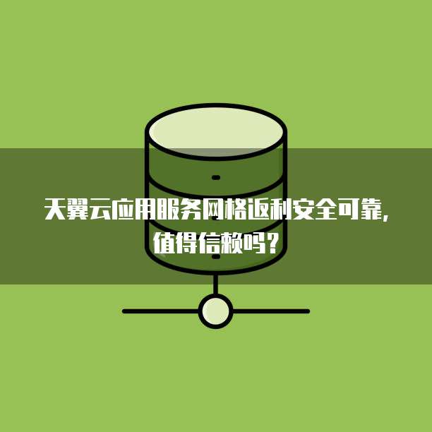 天翼云应用服务网格返利安全可靠，值得信赖吗？