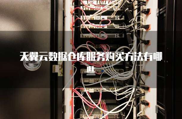 天翼云数据仓库服务购买方法有哪些