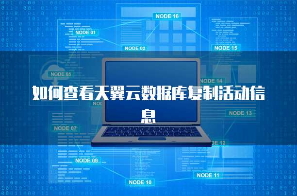 如何查看天翼云数据库复制活动信息