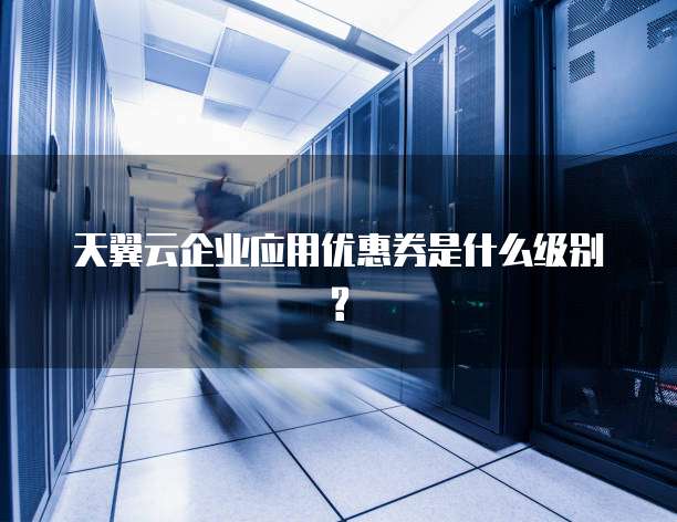天翼云企业应用优惠券是什么级别?