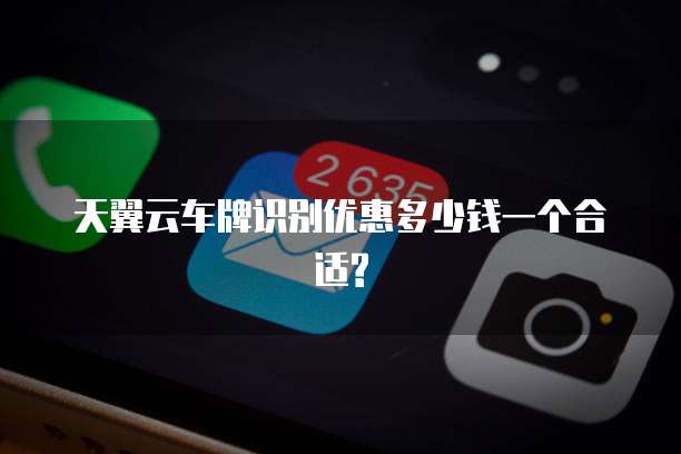 天翼云车牌识别优惠多少钱一个合适?