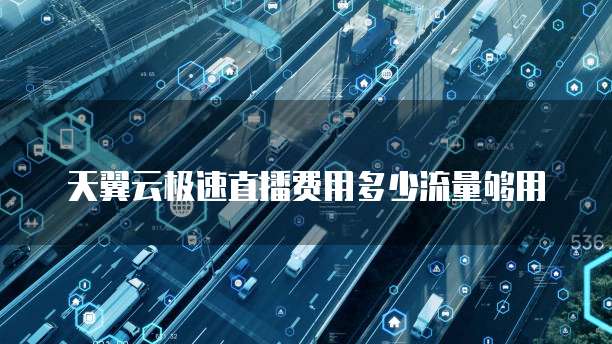 天翼云极速直播费用多少流量够用