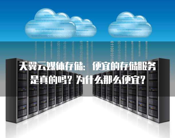 天翼云媒体存储:便宜的存储服务是真的吗?为什么那么便宜?