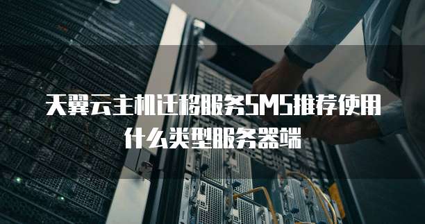 天翼云主机迁移服务SMS推荐使用什么类型服务器端