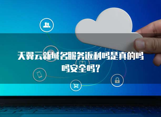 天翼云新域名服务返利吗是真的吗吗安全吗?