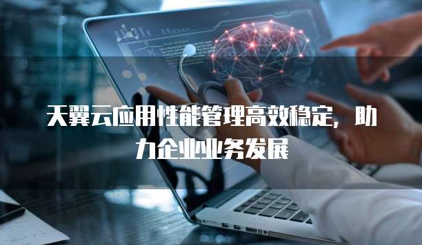 天翼云应用性能管理高效稳定,助力企业业务发展