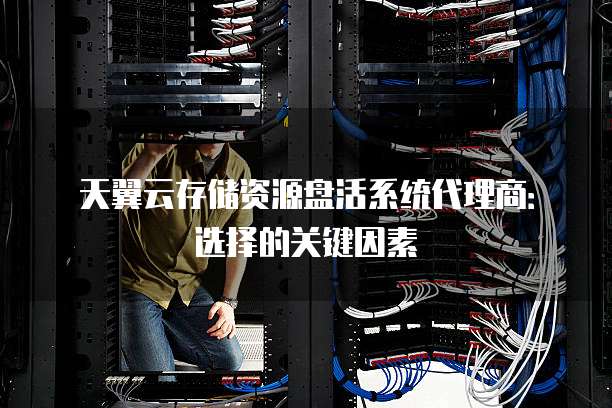 天翼云存储资源盘活系统代理商:选择的关键因素