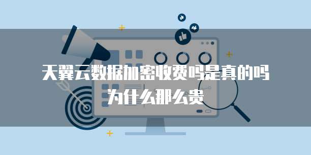 天翼云数据加密收费吗是真的吗为什么那么贵