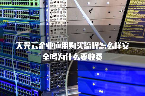 天翼云企业应用购买流程怎么样安全吗为什么要收费