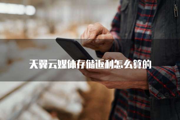 天翼云媒体存储返利怎么算的