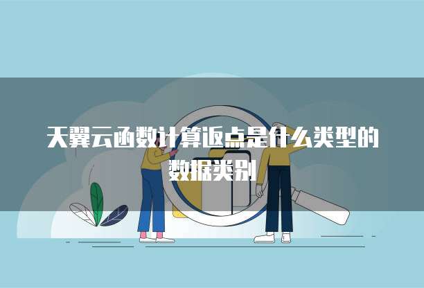 天翼云函数计算返点是什么类型的数据类别