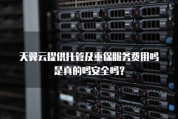 天翼云提供托管及重保服务费用吗是真的吗安全吗?