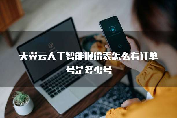 天翼云人工智能报价表怎么看订单号是多少号
