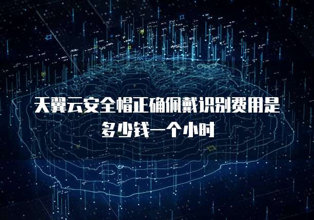 天翼云安全帽正确佩戴识别费用是多少钱一个小时
