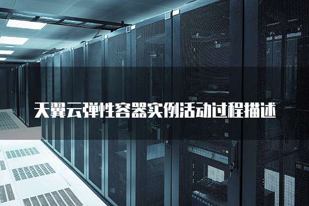 天翼云弹性容器实例活动过程描述