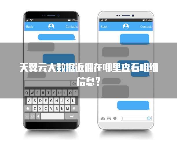 天翼云大数据返佣在哪里查看明细信息?