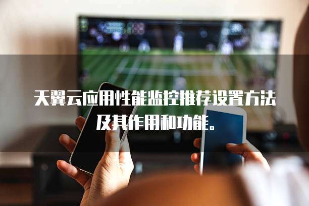 天翼云应用性能监控推荐设置方法及其作用和功能。