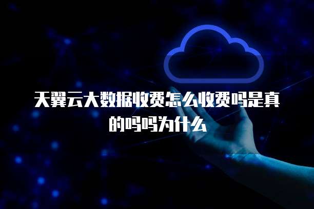 天翼云大数据收费怎么收费吗是真的吗吗为什么