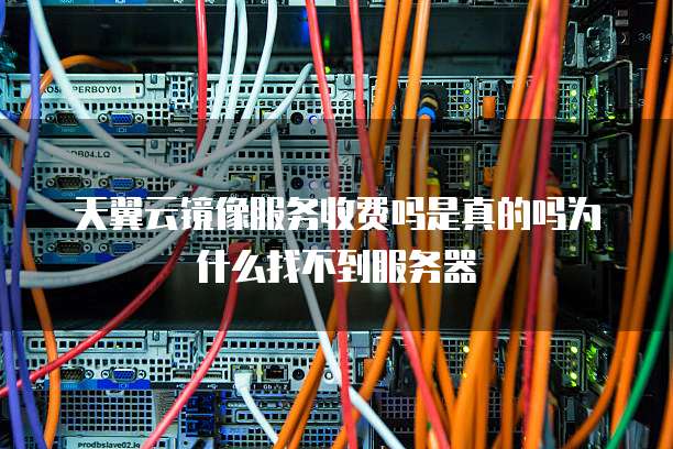 天翼云镜像服务收费吗是真的吗为什么找不到服务器