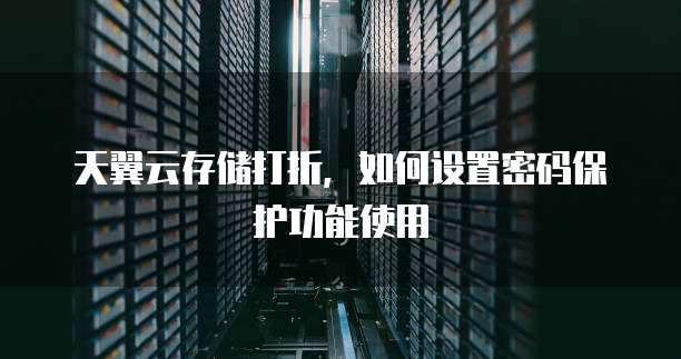天翼云存储打折，如何设置密码保护功能使用