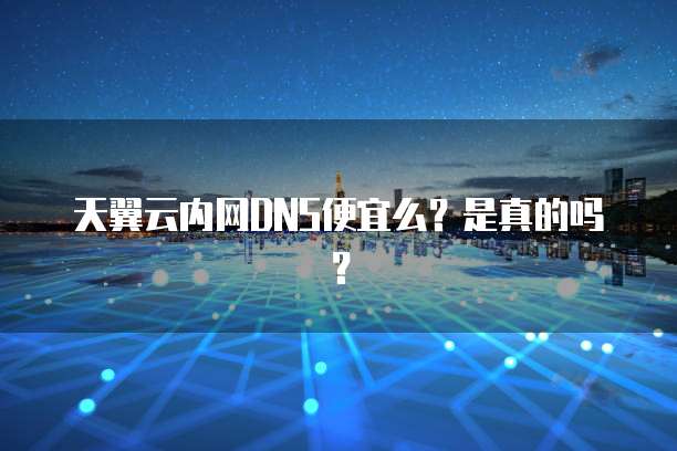天翼云内网DNS便宜么?是真的吗?