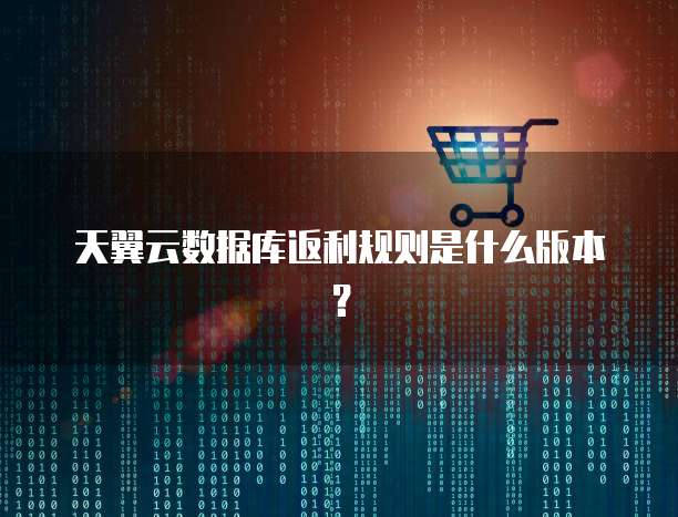 天翼云数据库返利规则是什么版本?