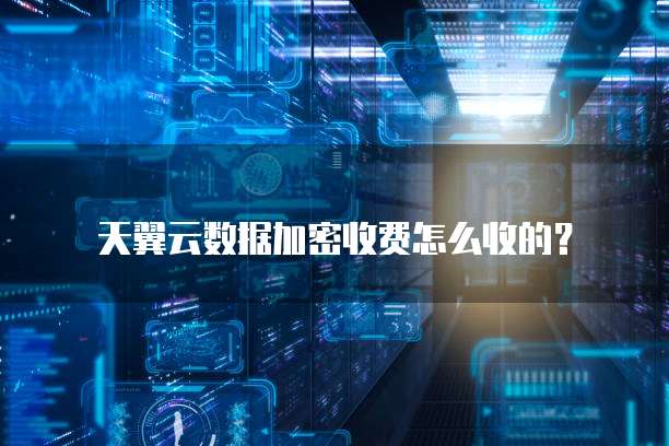 天翼云数据加密收费怎么收的？