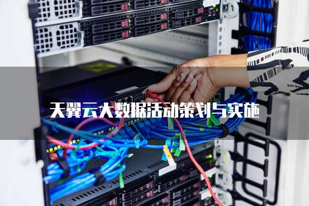 天翼云大数据活动策划与实施