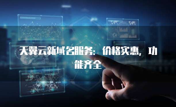 天翼云新域名服务：价格实惠，功能齐全