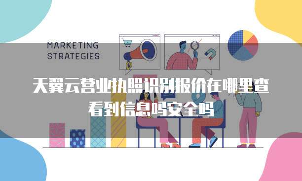 天翼云营业执照识别报价在哪里查看到信息吗安全吗