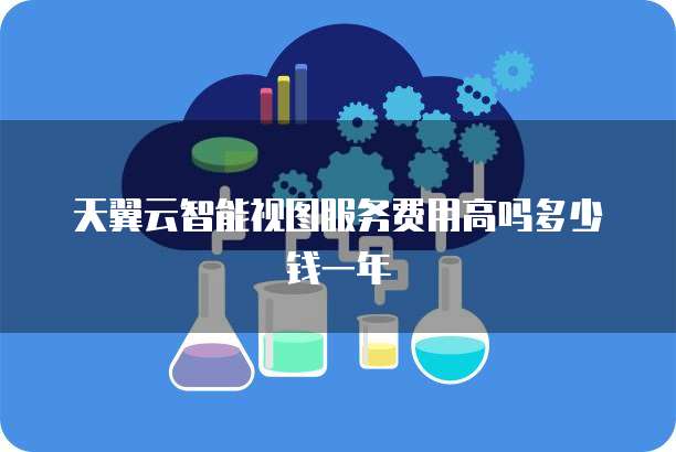 天翼云智能视图服务费用高吗多少钱一年