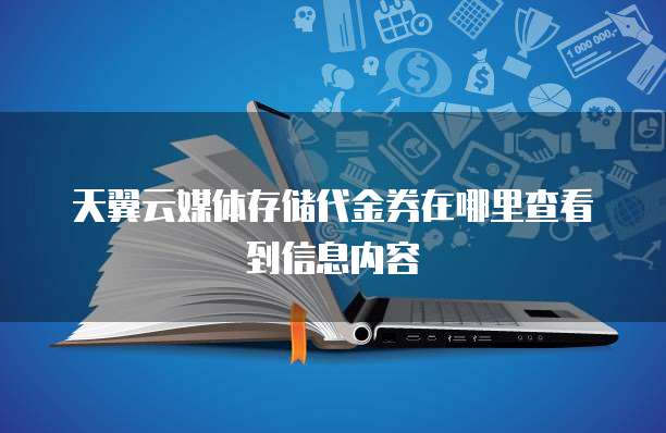 天翼云媒体存储代金券在哪里查看到信息内容